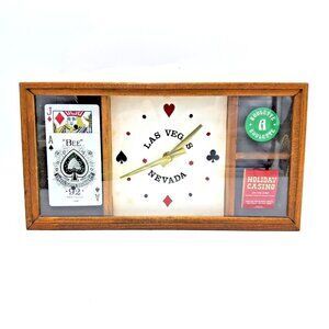 HOLIDAY CASINO  Las Vegas  Wall Clock 12.5 x 6.5×2"- Vintage